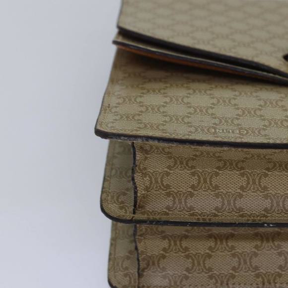 CELINE Macadam Canvas Hand Bag Beige Auth 82559 - Picture 9 of 16